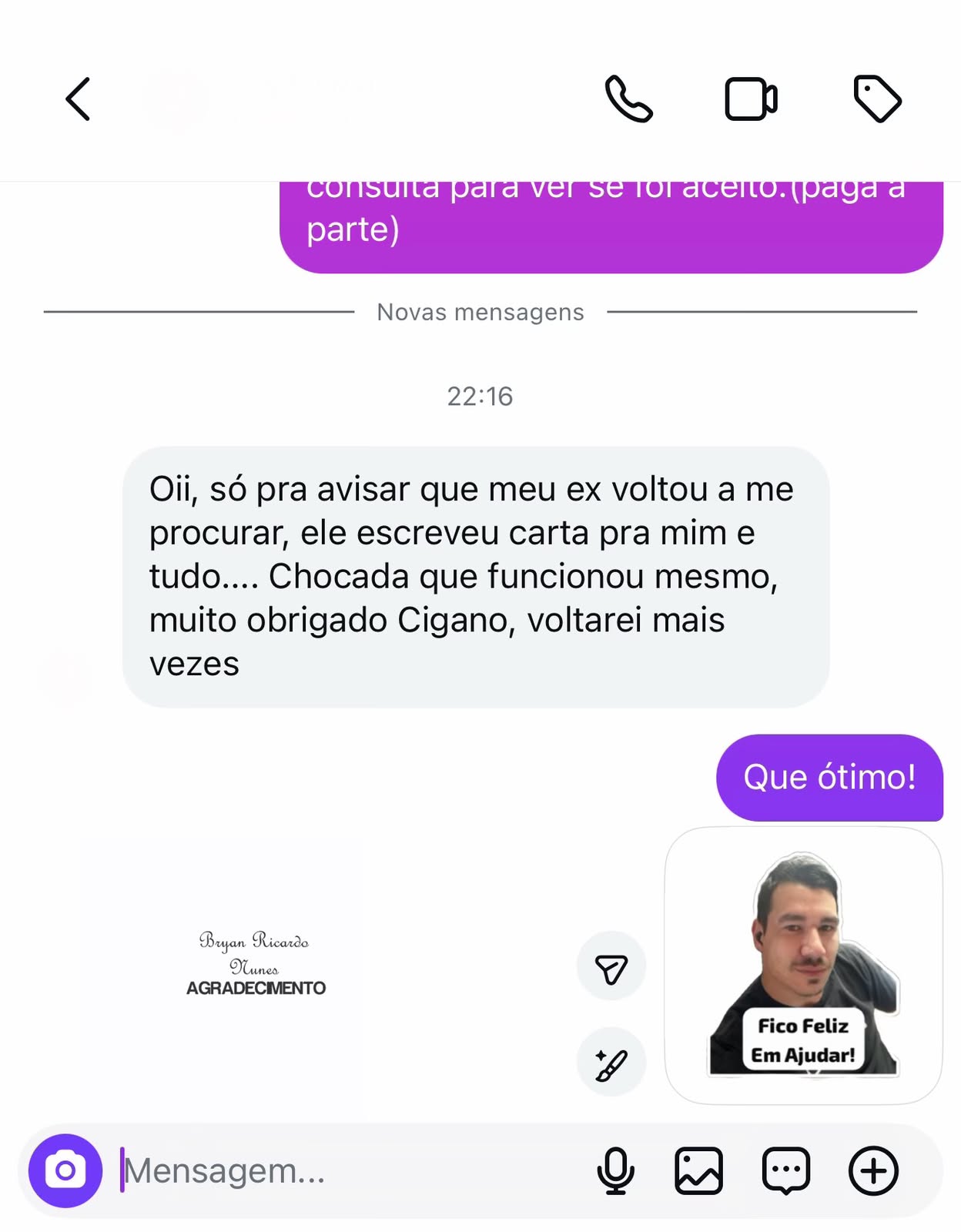 Depoimento de Cliente