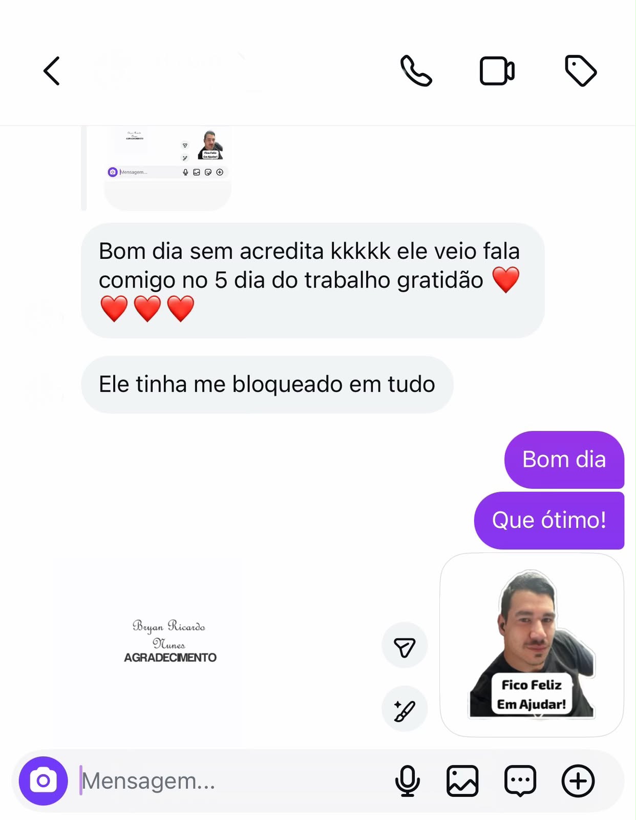 Depoimento de Cliente