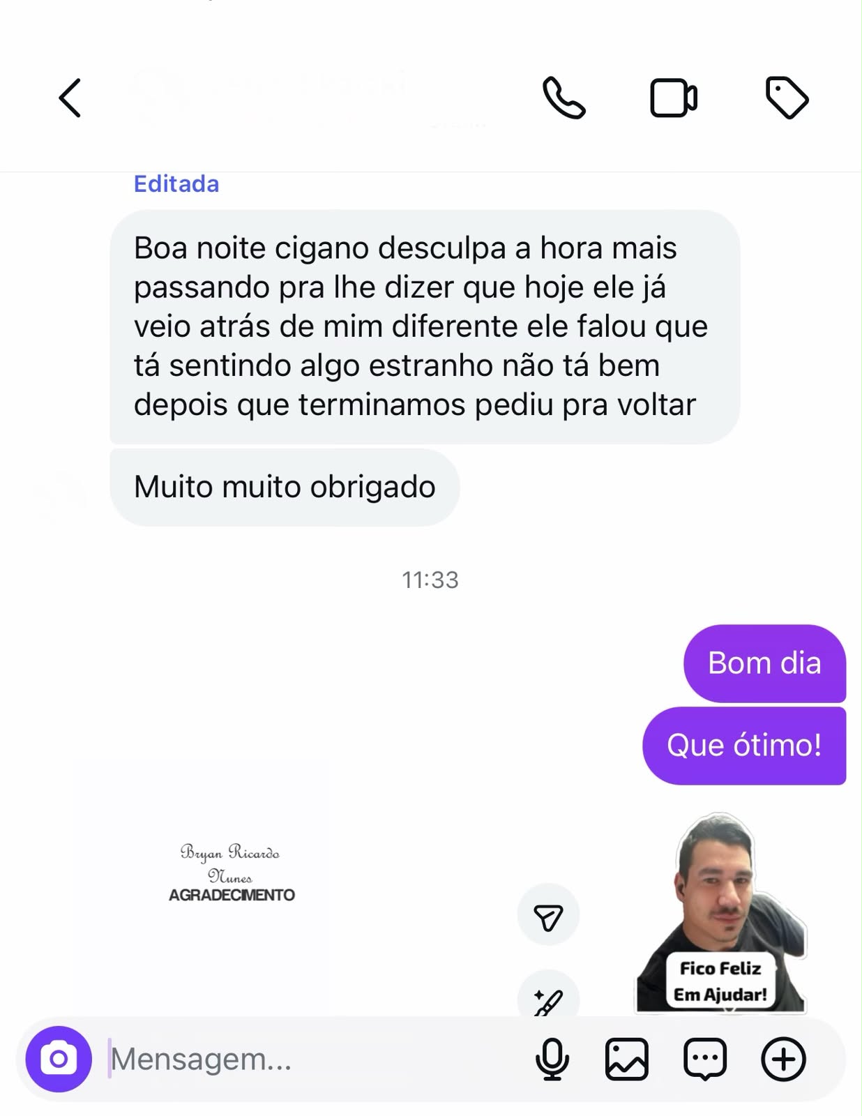 Depoimento de Cliente
