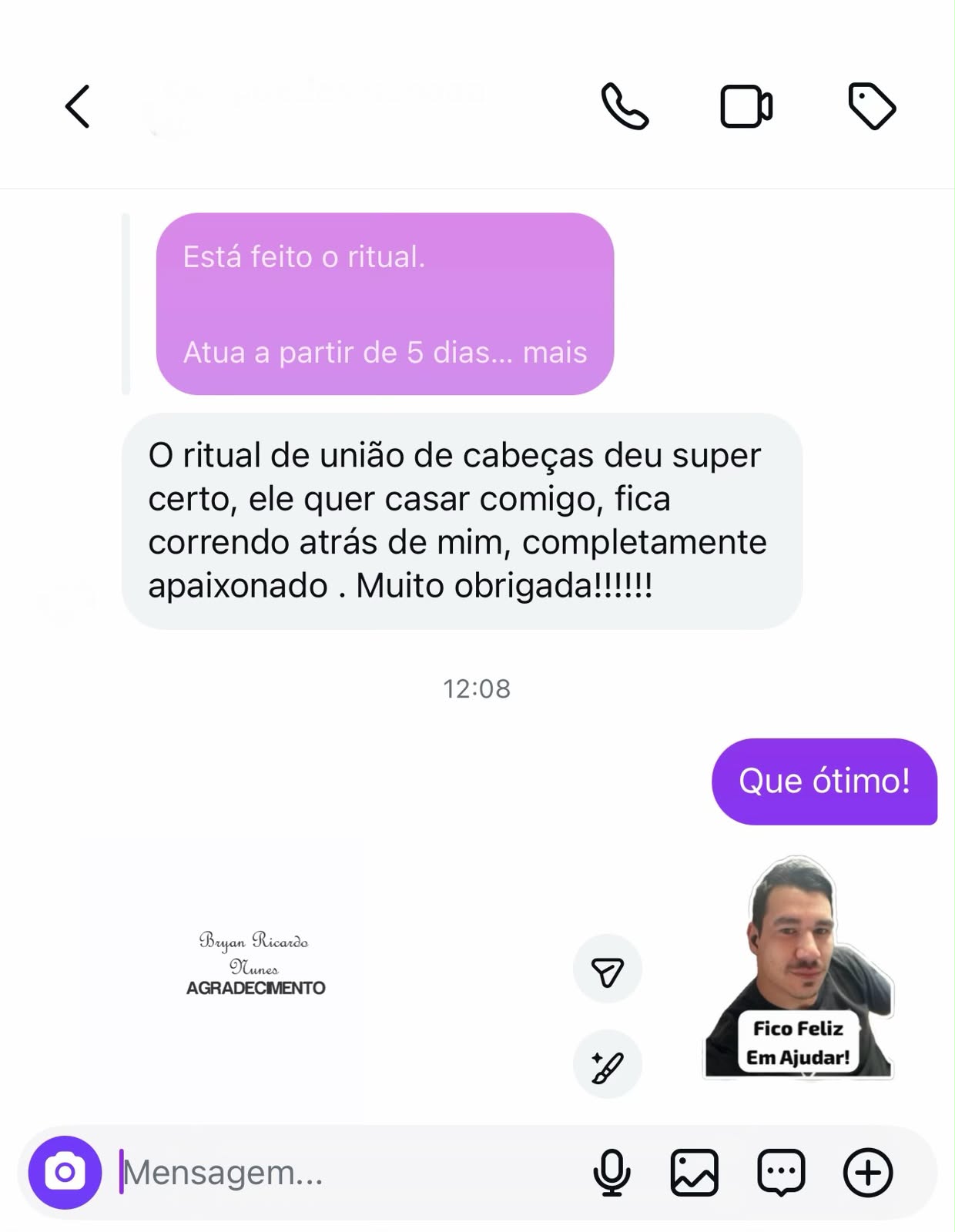 Depoimento de Cliente