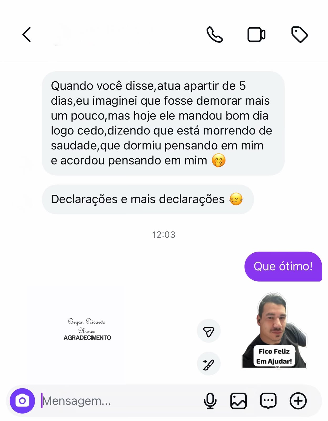 Depoimento de Cliente