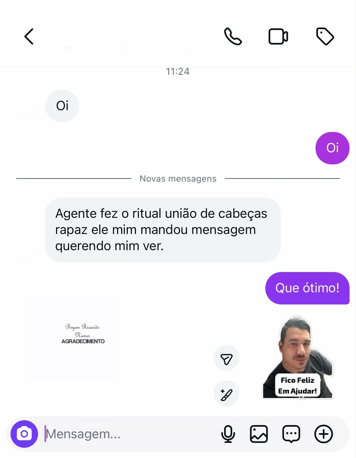 Depoimento de Cliente