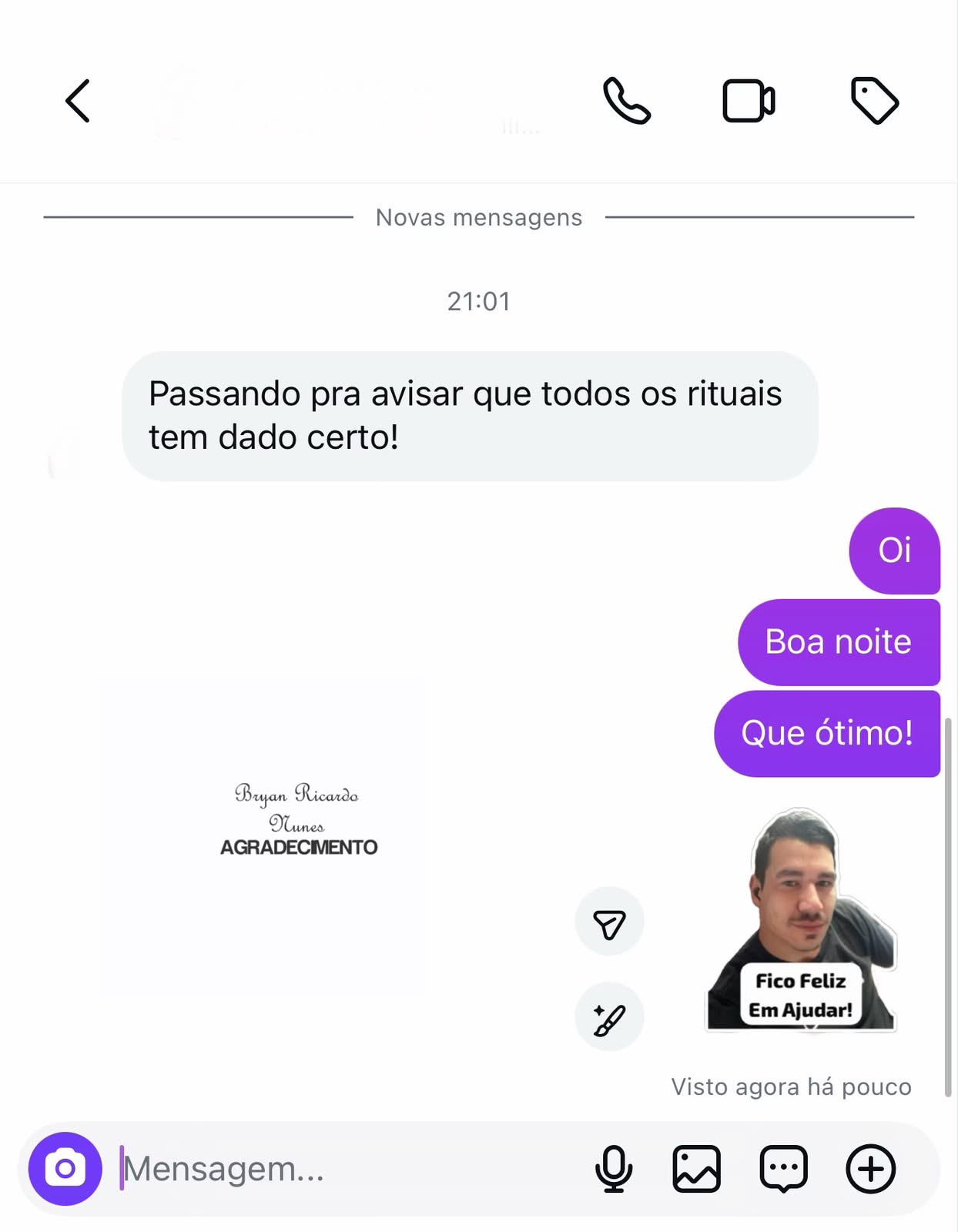 Depoimento de Cliente