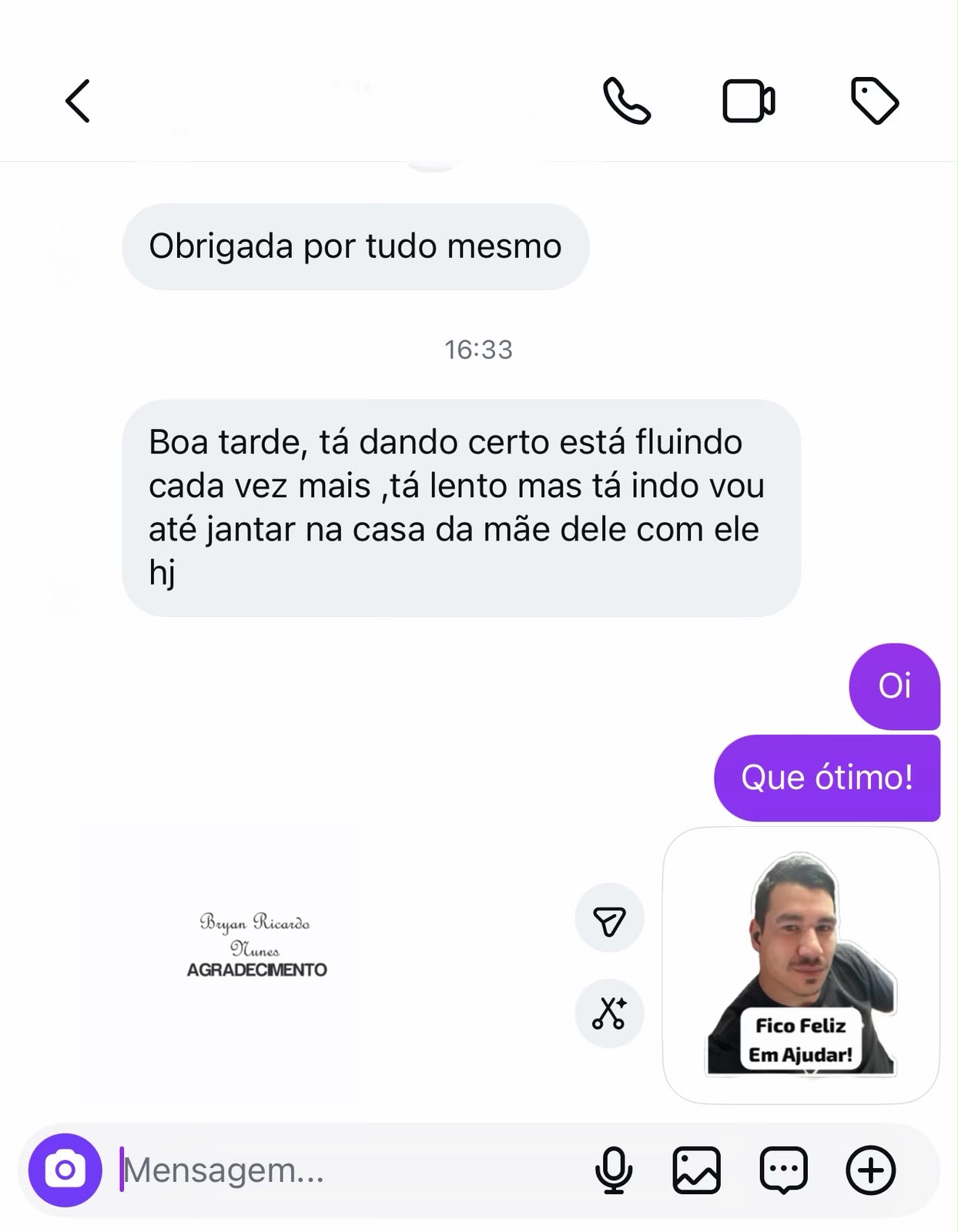 Depoimento de Cliente