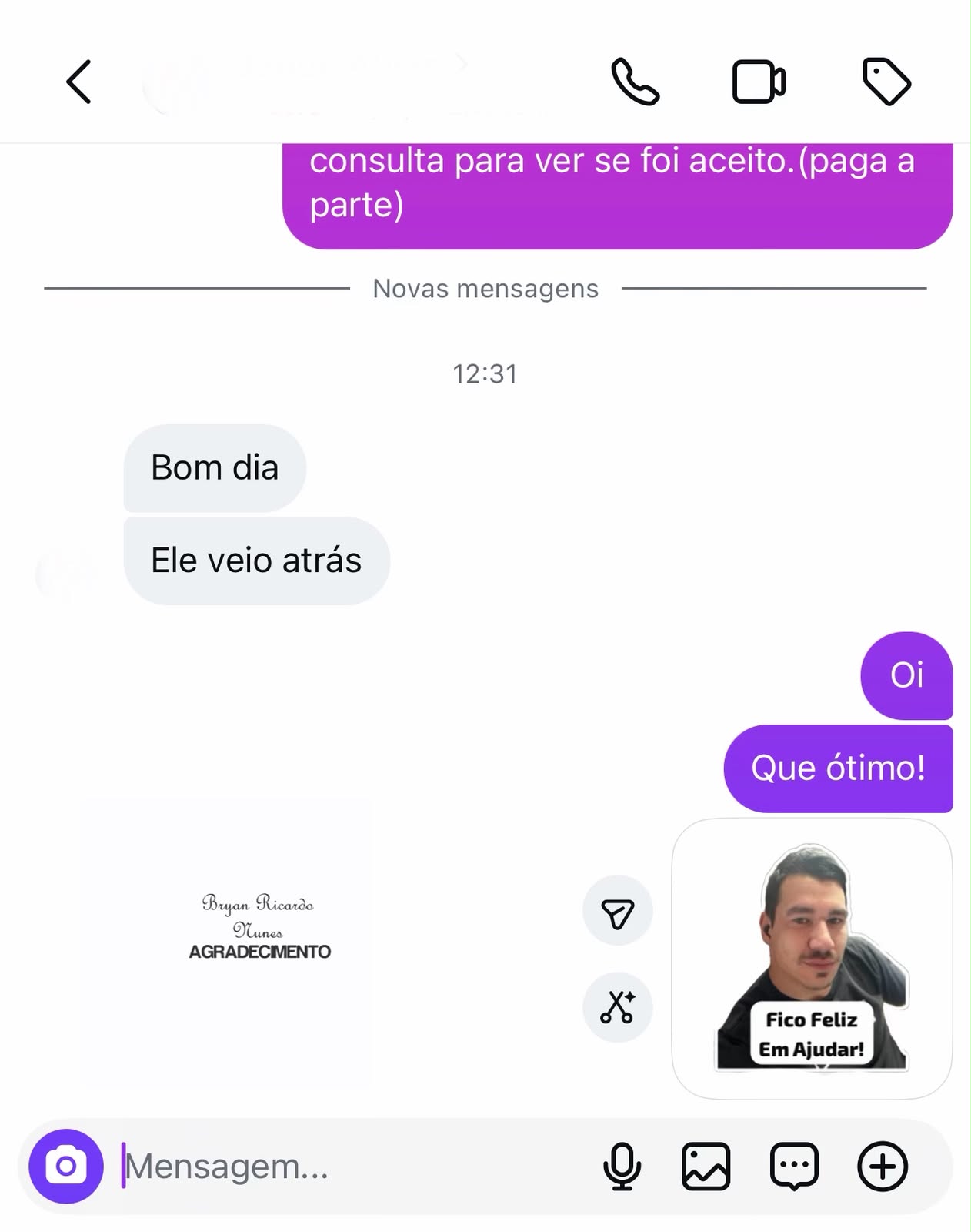 Depoimento de Cliente