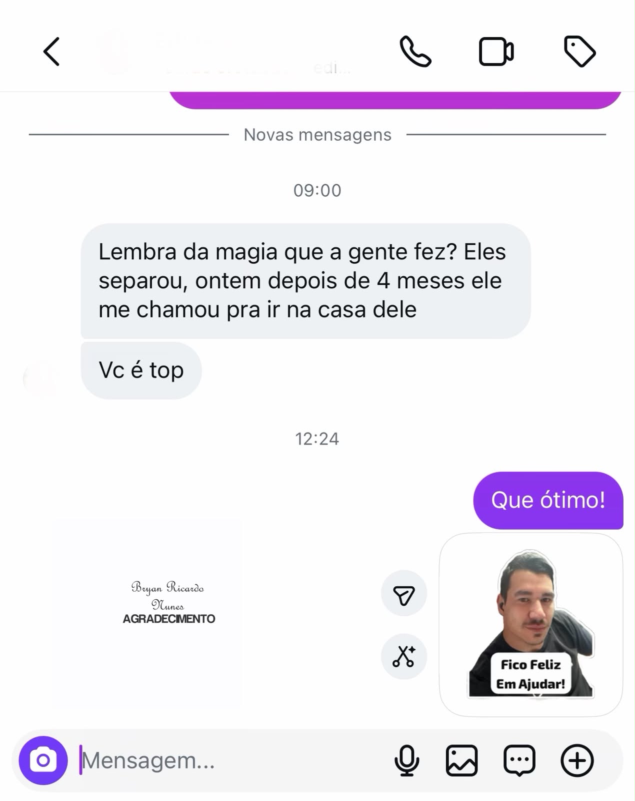 Depoimento de Cliente