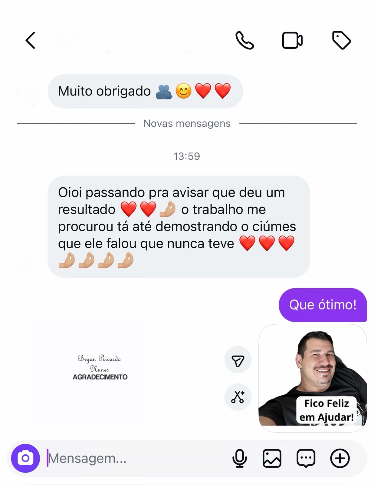 Depoimento de Cliente