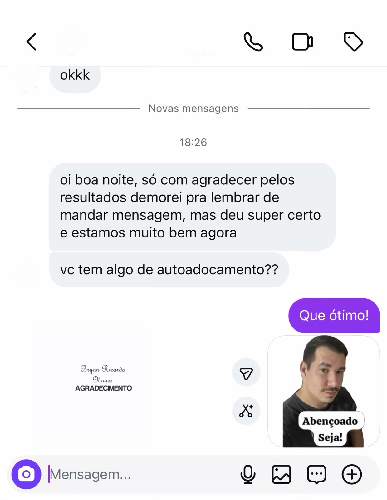 Depoimento de Cliente