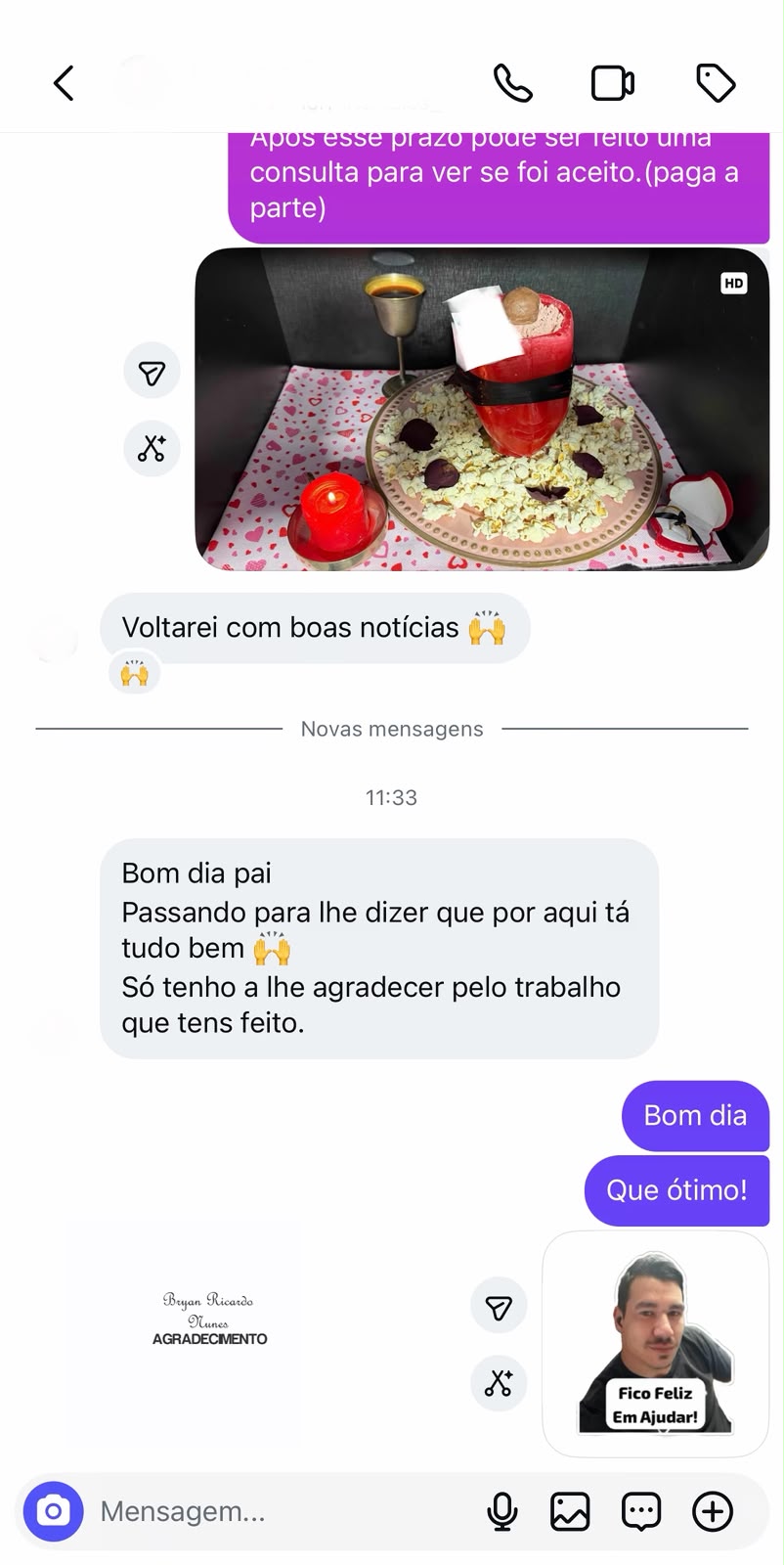 Depoimento de Cliente