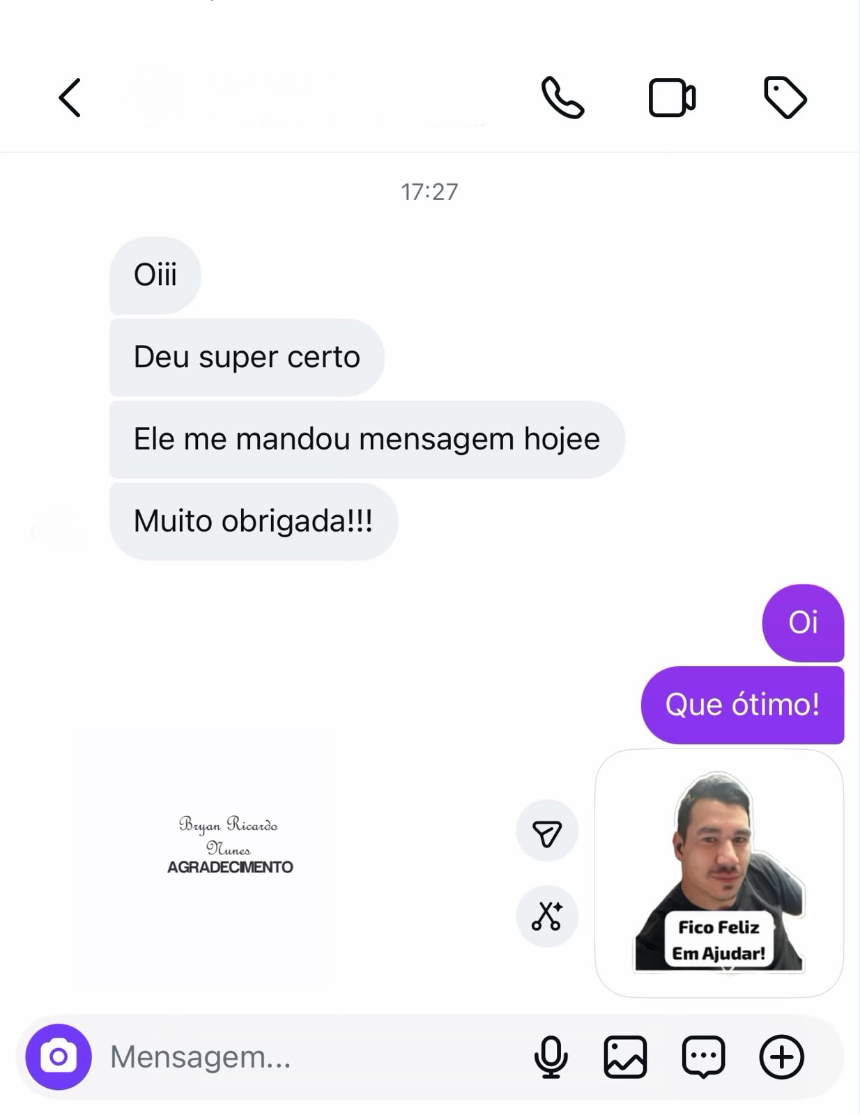Depoimento de Cliente