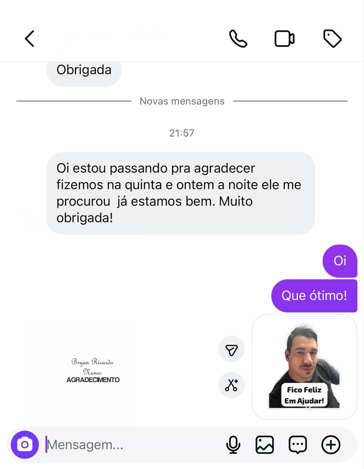 Depoimento de Cliente