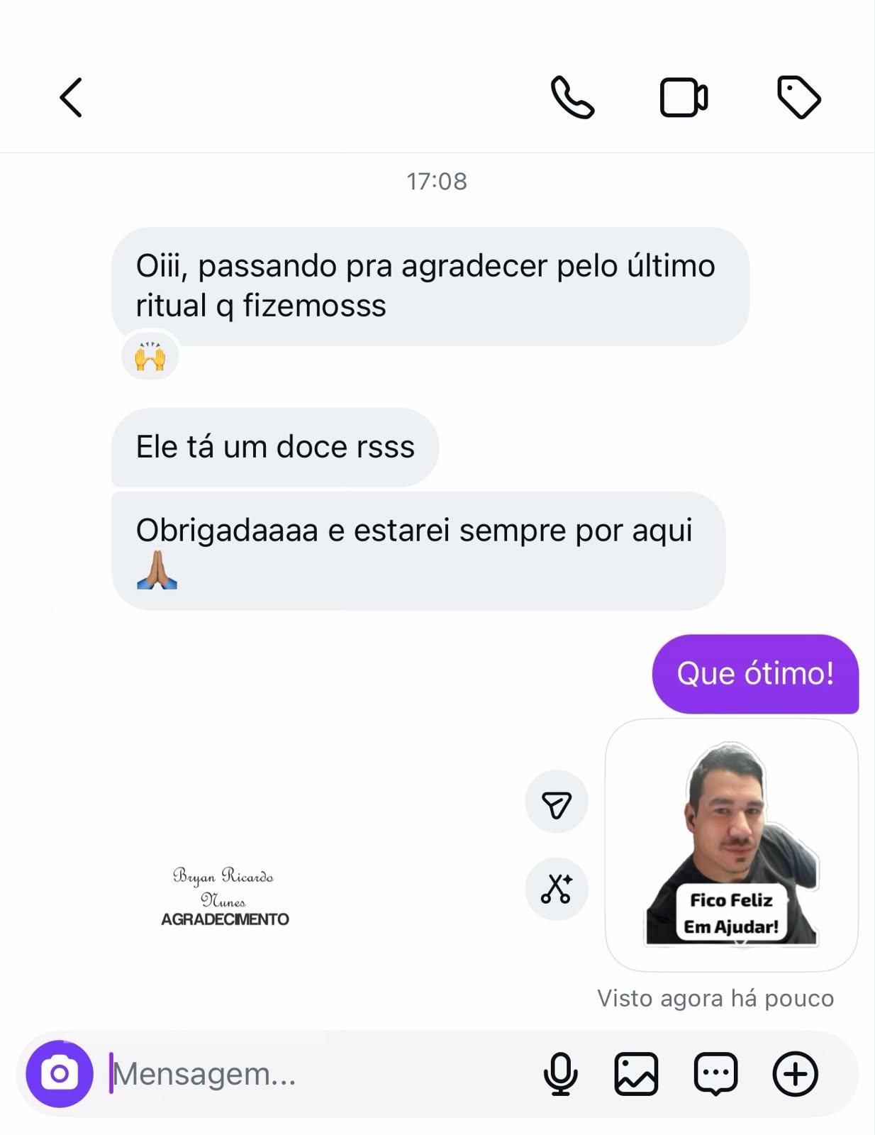 Depoimento de Cliente